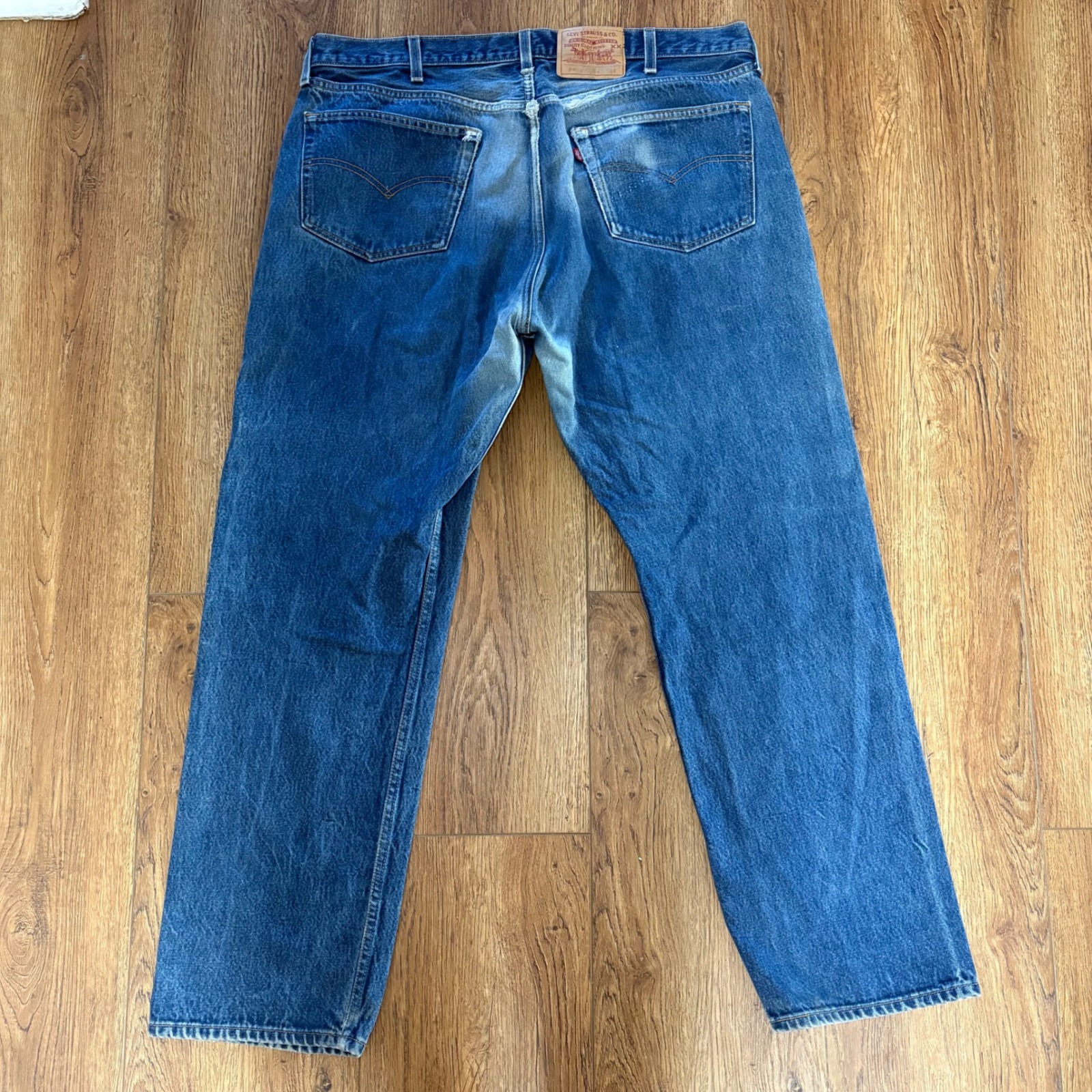 Vtg Levi's 501xx Valencia 555 Usa Made Straight Jeans 40x32 Button Fly Faded Y2k